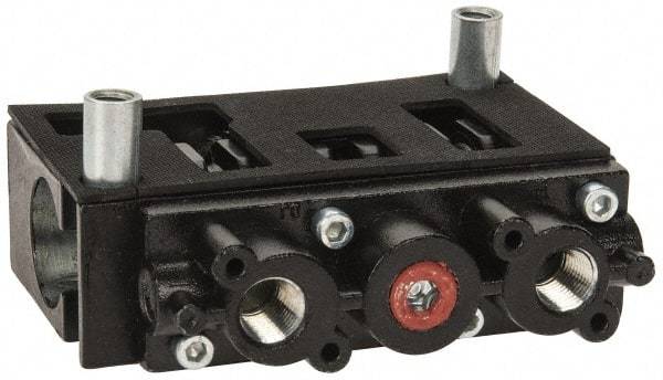 ARO/Ingersoll-Rand - 1/4", 2-Position Alpha Stacking Solenoid Valve - 1.9 CV Rate, 2-7/16" High x 3-1/4" Long - Caliber Tooling