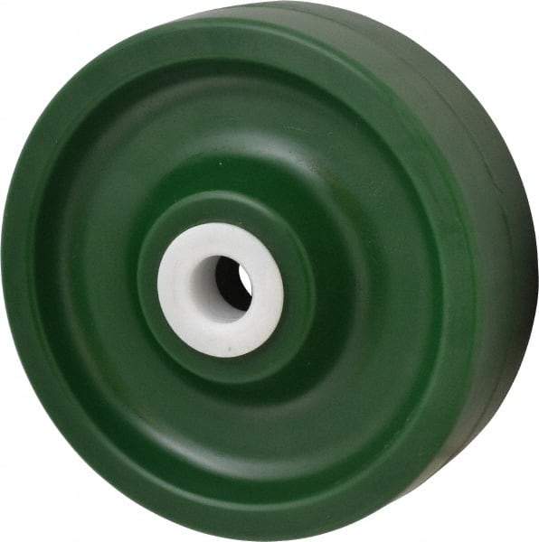 Albion - 6 Inch Diameter x 2 Inch Wide, Polyurethane Caster Wheel - 1,000 Lb. Capacity, 2-3/16 Inch Hub Length, 3/4 Inch Axle Diameter, Delrin Bearing - Caliber Tooling