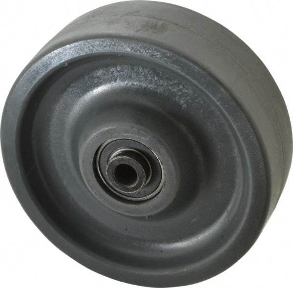 Albion - 6 Inch Diameter x 2 Inch Wide, Polyurethane Caster Wheel - 1,400 Lb. Capacity, 2-7/16 Inch Hub Length, 1/2 Inch Axle Diameter, Precision Ball Bearing - Caliber Tooling