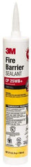 3M - 27 oz Cartridge Red Acrylic & Latex Joint Sealant - -20 to 180°F Operating Temp, 10 min Tack Free Dry Time, Series CP 25WB - Caliber Tooling