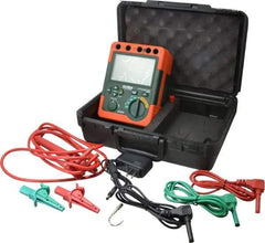 Extech - Digital LCD Display, 60,000 Megohm Electrical Insulation Resistance Tester & Megohmmeter - 5,000 VAC Max Test Voltage, Powered by 1.5V AA Battery - Caliber Tooling