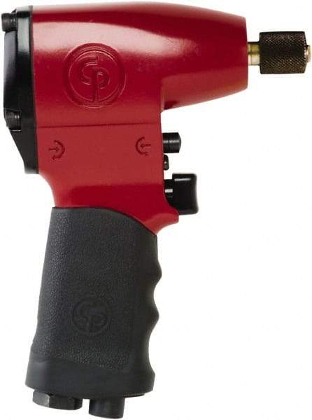 Chicago Pneumatic - 1/4" Drive, 7,000 RPM, 12 Ft/Lb Torque Impact Wrench - Pistol Grip Handle, 2,100 IPM, 8 CFM, 90 psi, 1/4" NPT Inlet - Caliber Tooling