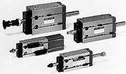 SMC PNEUMATICS - 16mm Bore x 15mm Stroke Vacuum Cylinder - 85 psi, 115.5mm OAL - Caliber Tooling