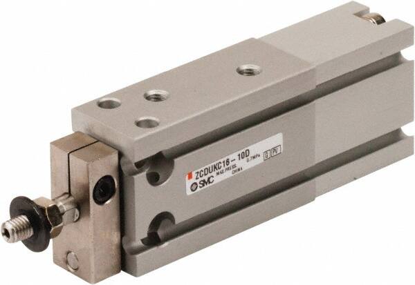 SMC PNEUMATICS - 16mm Bore x 10mm Stroke Vacuum Cylinder - 85 psi, 105.5mm OAL - Caliber Tooling