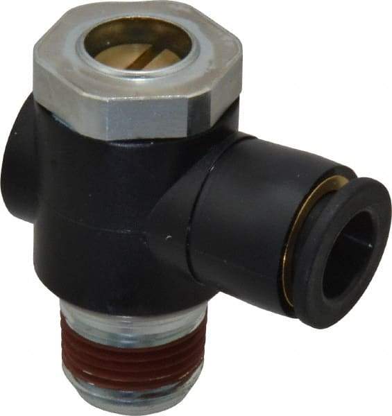 ARO/Ingersoll-Rand - 3/8" Male NPT x 3/8" Female NPT Right Angle Flow Control Valve - Caliber Tooling