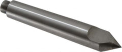 Riten - 0.599" Head Diam, Carbide-Tipped Steel Standard Point Half Dead Center - B&S 6 Brown & Sharpe Taper, 0.599" Point Diam, 3-5/8" OAL - Caliber Tooling