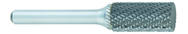 SA-9 -- 1 x 1 LOC x 1/4 Shank x 2 OAL Cylindrical Carbide Medium Tough Cut Burr - Caliber Tooling