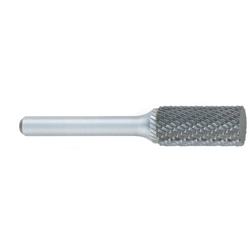 ‎SA-11 -3mm × 12mm LOC × 6mm Shank × 50mm OAL Cylindrical Carbide Medium Tough Cut Burr - Caliber Tooling