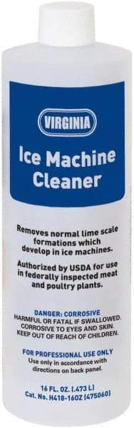 Parker - 16 oz Bottle Ice Machine Cleaner - For Ice Machines: Cube, Tube, Flake & Commercial Dishwasher - Caliber Tooling