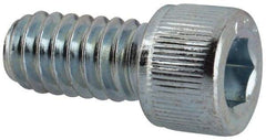 Value Collection - 1/4-20 UNC Hex Socket Drive, Socket Cap Screw - Alloy Steel, Zinc-Plated Finish, Fully Threaded, 1/2" Length Under Head - Caliber Tooling