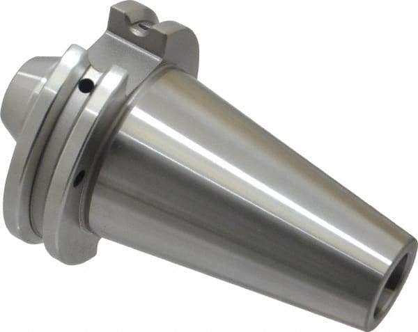 Accupro - CAT40 Taper Shank 5/16" Hole End Mill Holder/Adapter - 1" Nose Diam, 1.38" Projection, 5/8-11 Drawbar, Through-Spindle & DIN Flange Coolant - Exact Industrial Supply