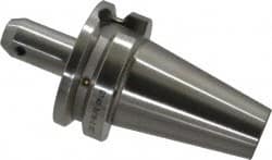 Accupro - BT40 Taper Shank 3/16" Hole End Mill Holder/Adapter - 3/4" Nose Diam, 2-1/2" Projection, M16x2.0 Drawbar, Through-Spindle & DIN Flange Coolant - Exact Industrial Supply