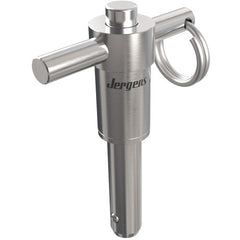 10 mm Pin Diameter, 80 mm Grip Length, Heavy Duty T-Handle Kwik-Lok Pin, Stainless Steel