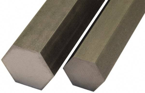 Value Collection - 3/8" Width Across Flats x 6' Long, Steel Hexagon Bar - Material Specification 1018 - Caliber Tooling