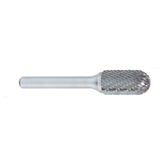 ‎SC-1 -6mm × 16mm LOC × 6mm Shank × 50mm OAL Cylindrical Ball Nose Carbide Medium Tough Cut Burr - Caliber Tooling