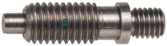 Gibraltar - 1/4-20, 1/2" Thread Length, 1/8" Max Plunger Diam, 1 Lb Init to 5 Lb Final End Force, Locking Knob Handle Plunger - Knobless Threaded Stud, 5/8" Length Under Head/Shoulder, 1/8" Plunger Projection - Caliber Tooling