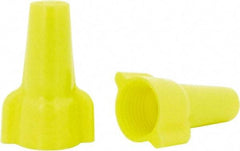 Ideal - 2, 18 to 3, 12 AWG, 600 Volt, Flame Retardant, Wing Twist on Wire Connector - Yellow, 221°F - Caliber Tooling