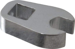 Proto - 9mm 3/8" Drive Chrome Crowfoot Wrench - 29/32" Head Diam x 1/4" Head Thickness, 1-5/16" OAL - Caliber Tooling