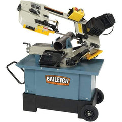 Baileigh - 7 x 10.23" Manual Combo Horizontal & Vertical Bandsaw - 1 Phase, 45° Vise Angle of Rotation, 1 hp, 110/220 Volts, Geared Head Drive - Caliber Tooling