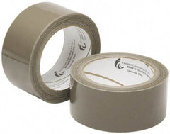 Ability One - 2" x 60 Yd Tan Hot Melt Adhesive Sealing Tape - Polypropylene Film Backing, 3.1 mil Thick - Caliber Tooling