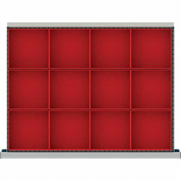 LISTA - 12-Compartment Drawer Divider Layout for 3.15" High Drawers - Caliber Tooling