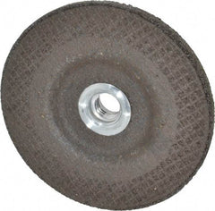 DeWALT - 24 Grit, 4-1/2" Wheel Diam, 1/4" Wheel Thickness, Type 27 Depressed Center Wheel - Aluminum Oxide, R Hardness, 13,300 Max RPM, Compatible with Angle Grinder - Caliber Tooling