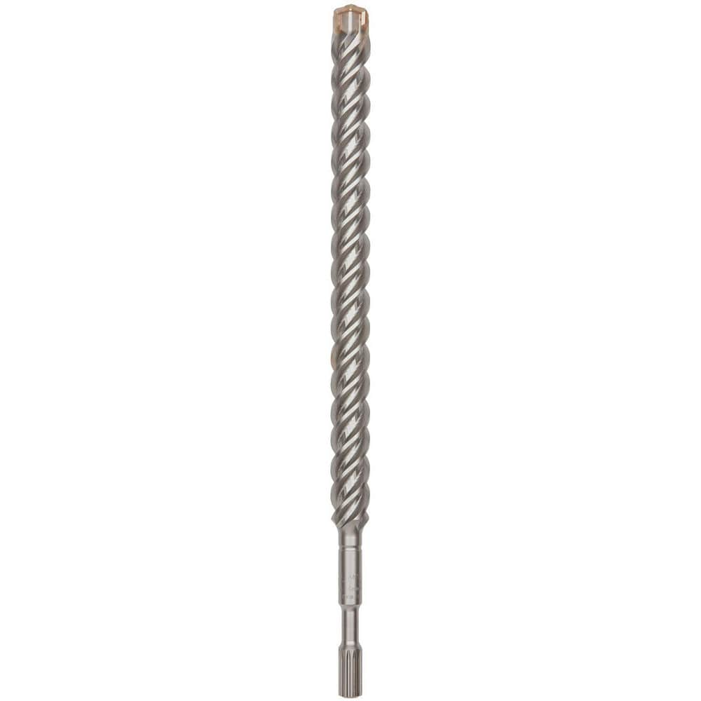 1-1/4″ Diam, Spline Shank, Carbide-Tipped Rotary & Hammer Drill Bit 17″ Usable Length, 22″ OAL