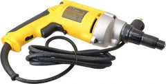 DeWALT - Pistol Grip Handle, 2,000 RPM, 164 In/Lb Torque, Electric Screwdriver - 1/4" Bit Holder, 110 Volts, 6.5 Amps - Caliber Tooling