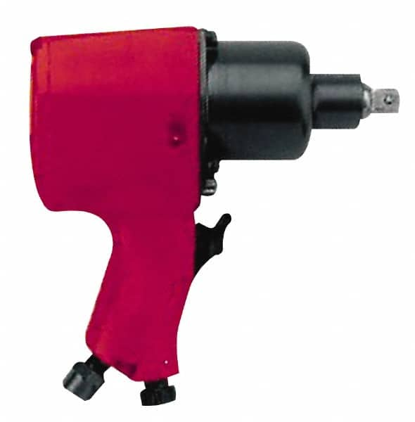 Chicago Pneumatic - 1/2" Drive, 8,900 RPM, 445 Ft/Lb Torque Impact Wrench - Pistol Grip Handle, 1,020 IPM, 14 CFM, 90 psi, 1/4" NPT Inlet - Caliber Tooling