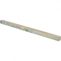 Precision Brand - 12" Long, Zinc Yellow Dichromate Key Stock - Oversized Key Stock - Caliber Tooling