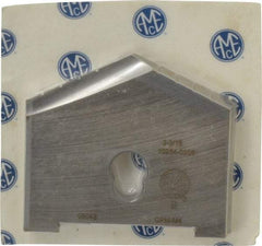 Allied Machine and Engineering - 3-3/16" Diam x 5/16" Thick, Seat Code E, 130° Included Angle Spade Drill Insert - Uncoated Powdered Metal, Powdered Metal, Series E - Caliber Tooling