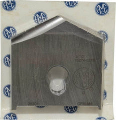 Allied Machine and Engineering - 3-1/2" Diam x 3/8" Thick, Seat Code G, 130° Included Angle Spade Drill Insert - Uncoated Powdered Metal, Powdered Metal, Series G - Caliber Tooling