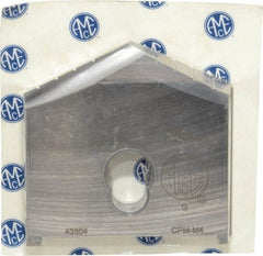 Allied Machine and Engineering - 3-5/8" Diam x 7/16" Thick, Seat Code G, 130° Included Angle Spade Drill Insert - Uncoated Powdered Metal, Powdered Metal, Series G - Caliber Tooling