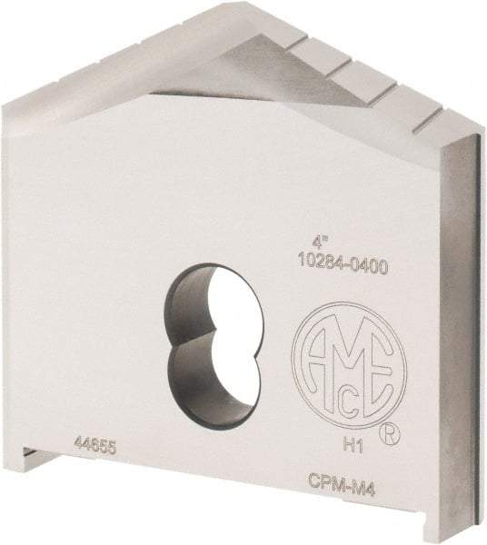 Allied Machine and Engineering - 4" Diam x 11/16" Thick, Seat Code H, 130° Included Angle Spade Drill Insert - Uncoated Powdered Metal, Powdered Metal, Series H - Caliber Tooling