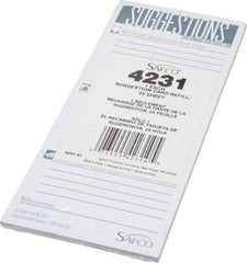 Safco - Suggestion Box Refill Cards - For Use with Suggestion Box - Caliber Tooling