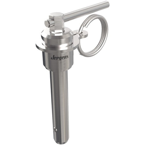 6 mm Pin Diameter, 10 mm Grip Length, Double Acting L-Handle Kwik-Lok Pin, Stainless Steel