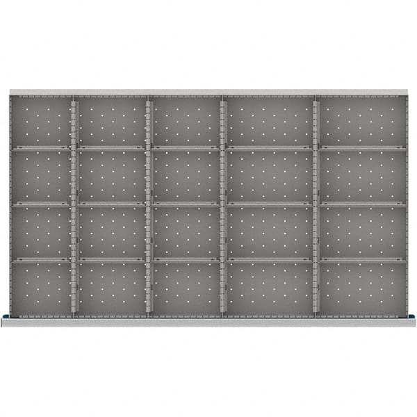 LISTA - 20-Compartment Drawer Divider Layout for 3.15" High Drawers - Caliber Tooling