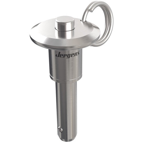 ‎7/16″ Pin Diameter, 1-3/4″ Grip Length, Heavy Duty Button Handle Kwik-Lok Pin, Stainless Steel