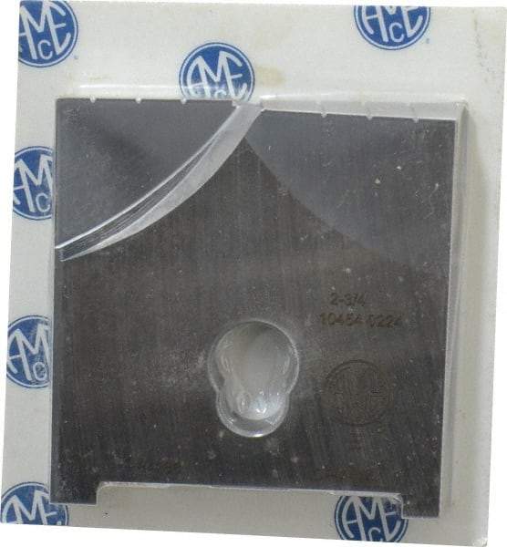 Allied Machine and Engineering - 2-3/4" Diam x 7/16" Thick, Seat Code E, Flat Bottom Spade Drill Insert - Uncoated Powdered Metal, Powdered Metal, Series E - Caliber Tooling