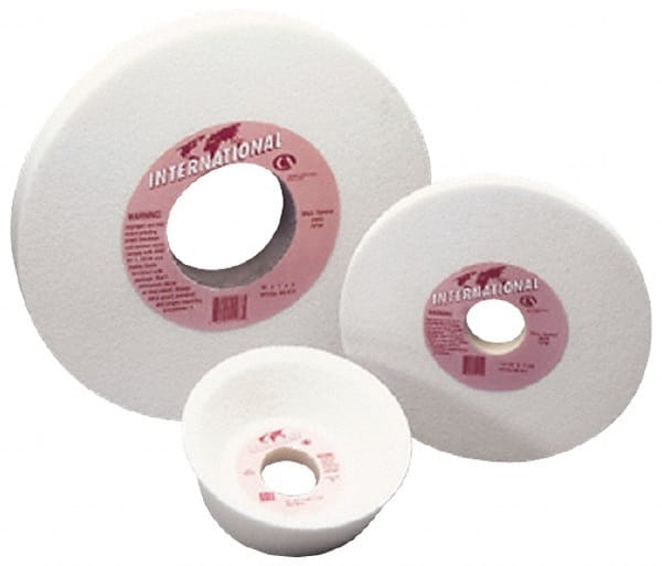 Grier Abrasives - 7" Diam x 1-1/4" Hole x 1/2" Thick, I Hardness, 46 Grit Surface Grinding Wheel - Caliber Tooling