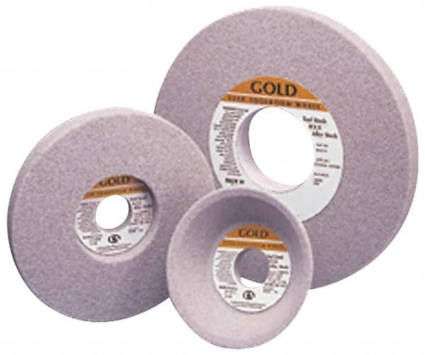 Grier Abrasives - 8" Diam x 1-1/4" Hole x 1/4" Thick, K Hardness, 46 Grit Surface Grinding Wheel - Caliber Tooling