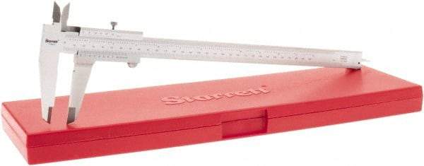 Starrett - 0 to 12" Stainless Steel Vernier Caliper - 0.02mm Graduation, 0.025 (Per 300mm)mm Accuracy - Caliber Tooling