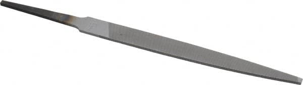 Nicholson - 4" Long, Smooth Cut, Mill American-Pattern File - Single Cut, 5/64" Overall Thickness, Tang - Caliber Tooling