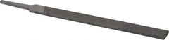 Nicholson - 8" Long, Second Cut, Flat American-Pattern File - Double Cut, 13/64" Overall Thickness, Tang - Caliber Tooling