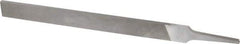 Nicholson - 8" Long, Smooth Cut, Flat American-Pattern File - Double Cut, 13/64" Overall Thickness, Tang - Caliber Tooling