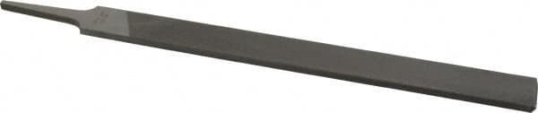 Nicholson - 10" Long, Second Cut, Hand American-Pattern File - Double Cut, 1/4" Overall Thickness, Tang - Caliber Tooling