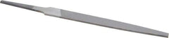 Nicholson - 4" Long, Smooth Cut, Flat American-Pattern File - Double Cut, 3/32" Overall Thickness, Tang - Caliber Tooling