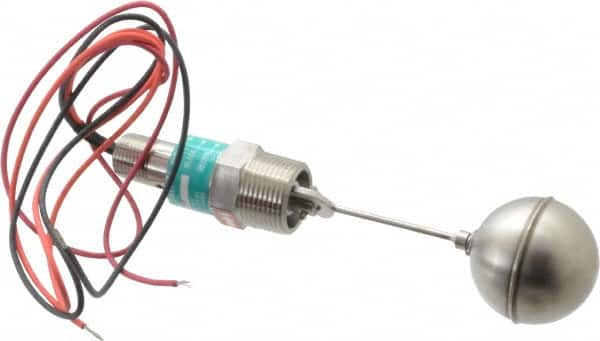 Gems Sensors - 1" Thread, 900 Max psi, 300°F Max, Liquid Level Side Mounted Float Switches - 0.9 Float SG, Stainless Steel Stem, Side Mounting Switch for Broad Range of Chemicals, N.O./N.C. Switch Logic - Caliber Tooling