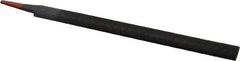 Simonds File - 10" Long, Smooth Cut, Half Round American-Pattern File - Double Cut, 9/32" Overall Thickness, Tang - Caliber Tooling