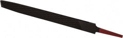 Simonds File - 10" Long, Flat American-Pattern File - Single Cut, 1/4" Overall Thickness, Tang - Caliber Tooling